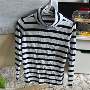 Crewcuts Navy and White Striped Turtleneck size 4-5